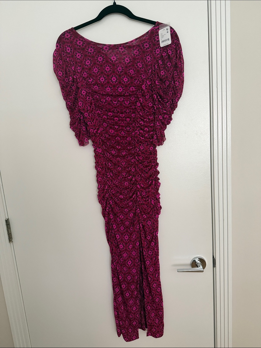 Free People Fuchsia Floral Maxi Dress